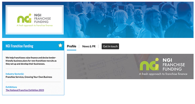 Stand G70 at the National Franchise Exhibition